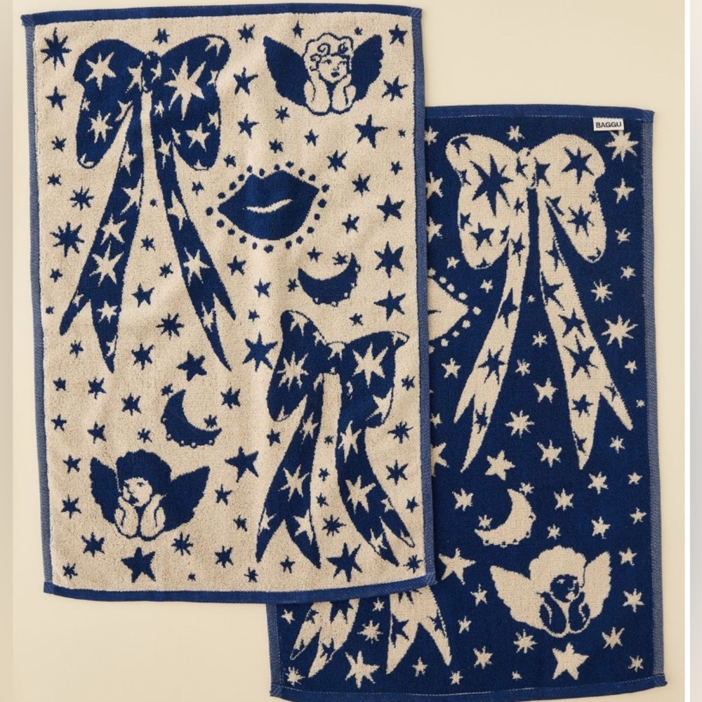 BAGGU Reversible Hand Towel Set NEW NWT LAST SET
